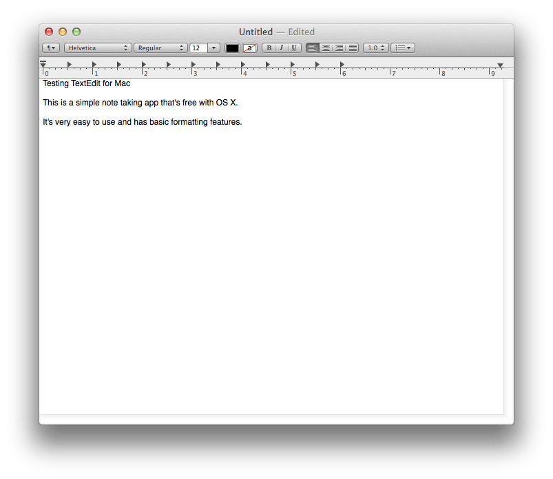 notepad app for mac os x